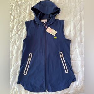 NWT XS Peter Millar Masters Jameson Flex Adapt Full-Zip Hooded Vest